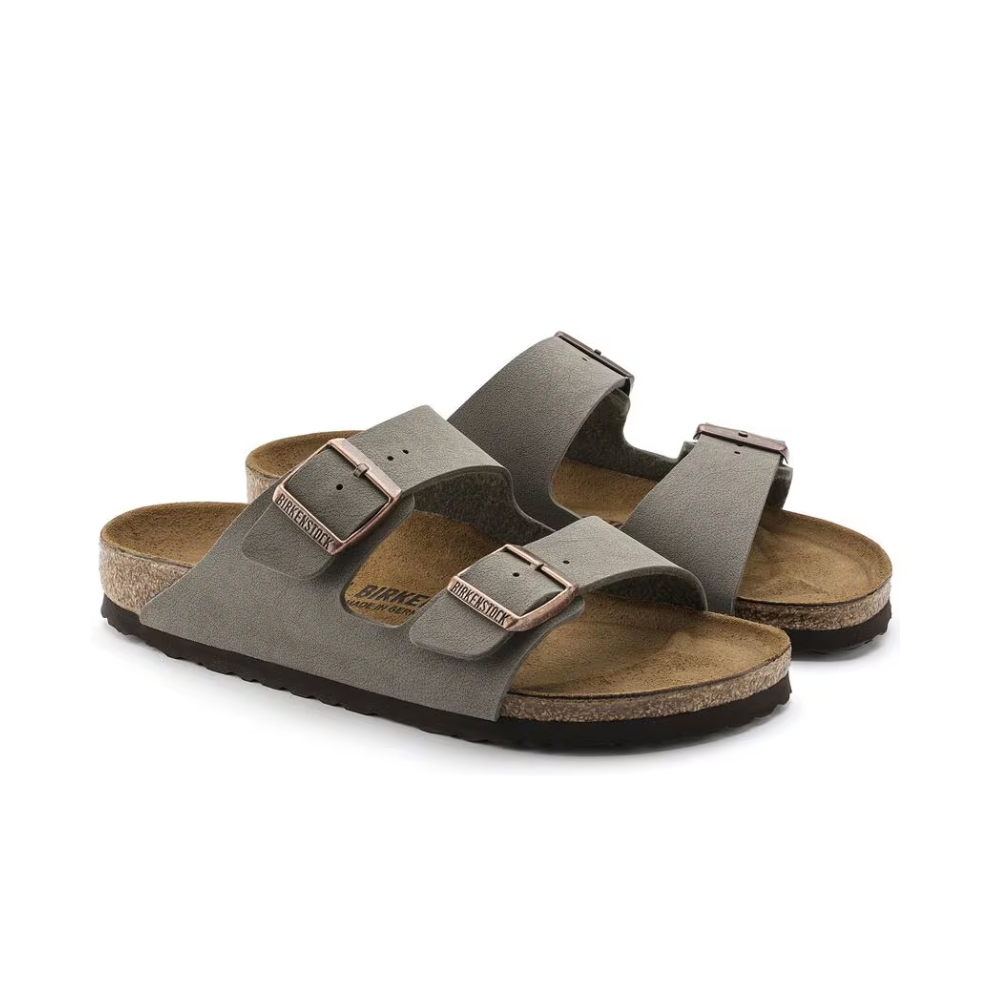 Birkenstock Womens Arizona Birko-Flor Sandal - Stone
