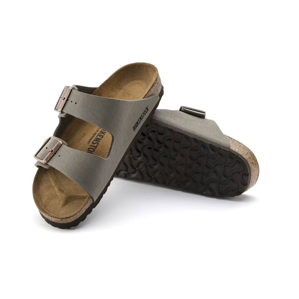 Birkenstock Womens Arizona Birko-Flor Sandal - Stone