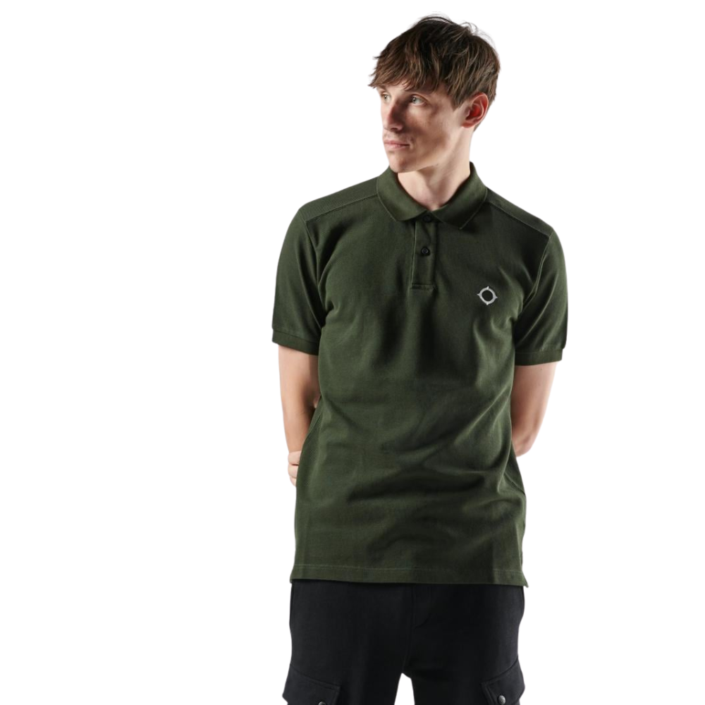 MA.STRUM SS Pique Polo - Oil Slick