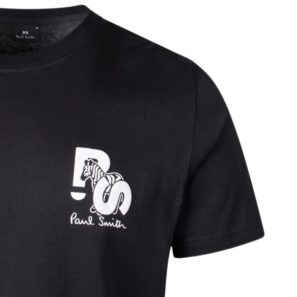 PS Reg Fit SS T-Shirt PS Zebra - Black