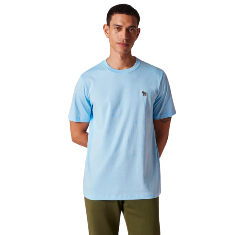 Paul Smith Reg Fit SS T-Shirt Zebra - Light Blue