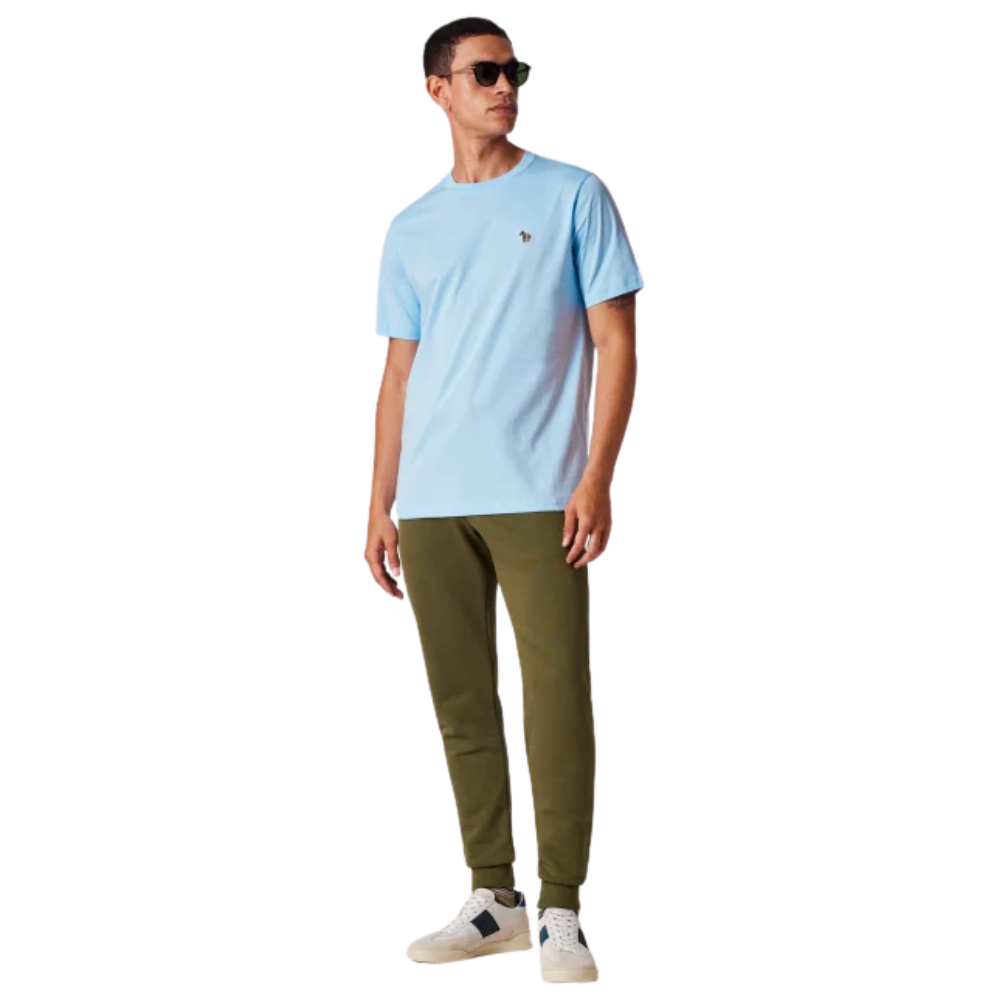 Paul Smith Reg Fit SS T-Shirt Zebra - Light Blue
