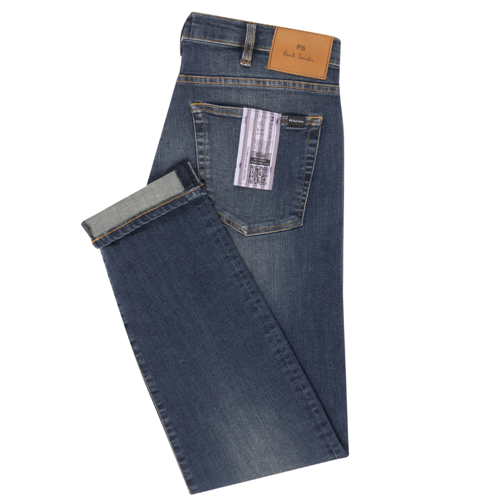 Paul Smith Tapered Fit Antique Wash Jeans