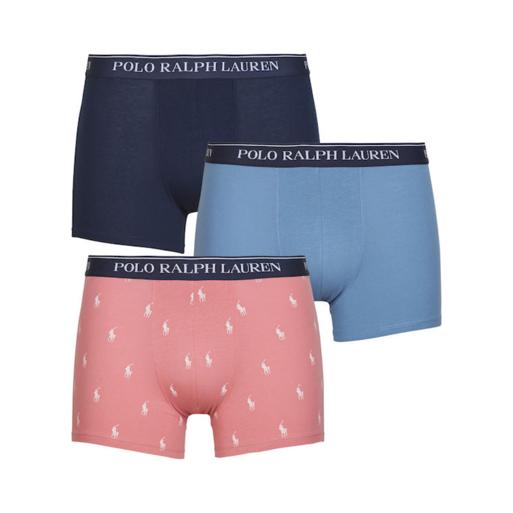 Ralph Lauren Boxer Brief 3 Pack - Blue/Pink/Navy
