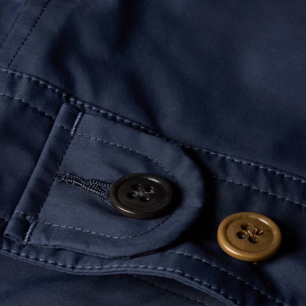 Paul Smith Recycled Polyester Zip Blouson Jacket - Navy