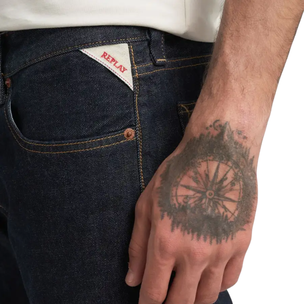 Replay Deryck Royal Eagle Denim - Dark Blue