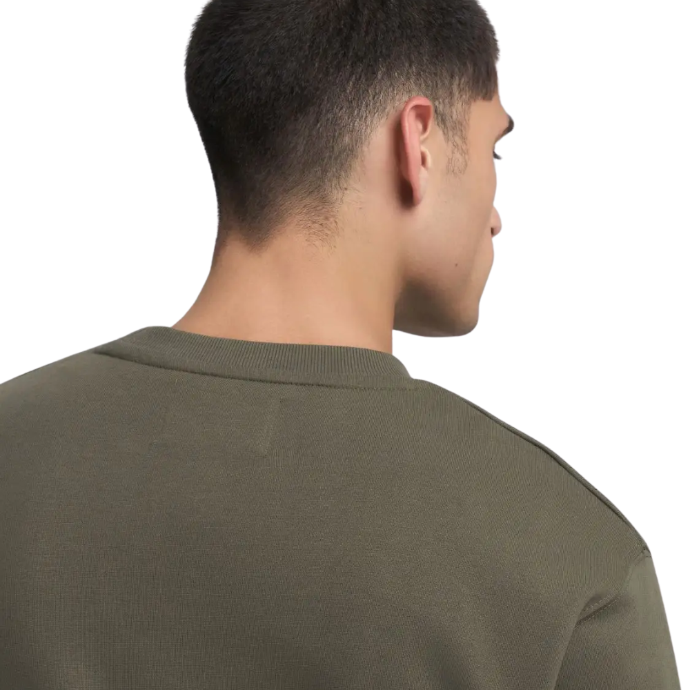 Replay Premium Basics Sweat - Mud Green