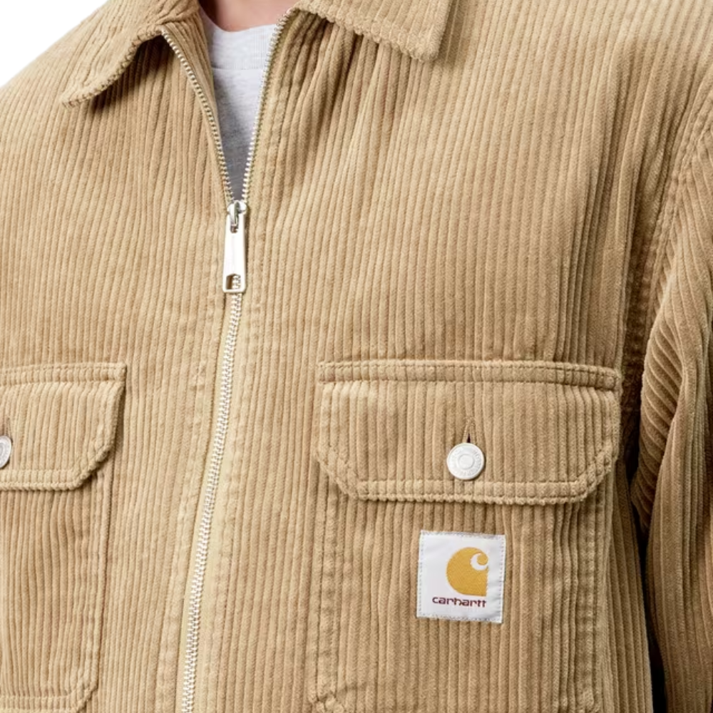 Carhartt WIP Reynold Shirt Jac Cotton Corduroy - Leather Rinsed