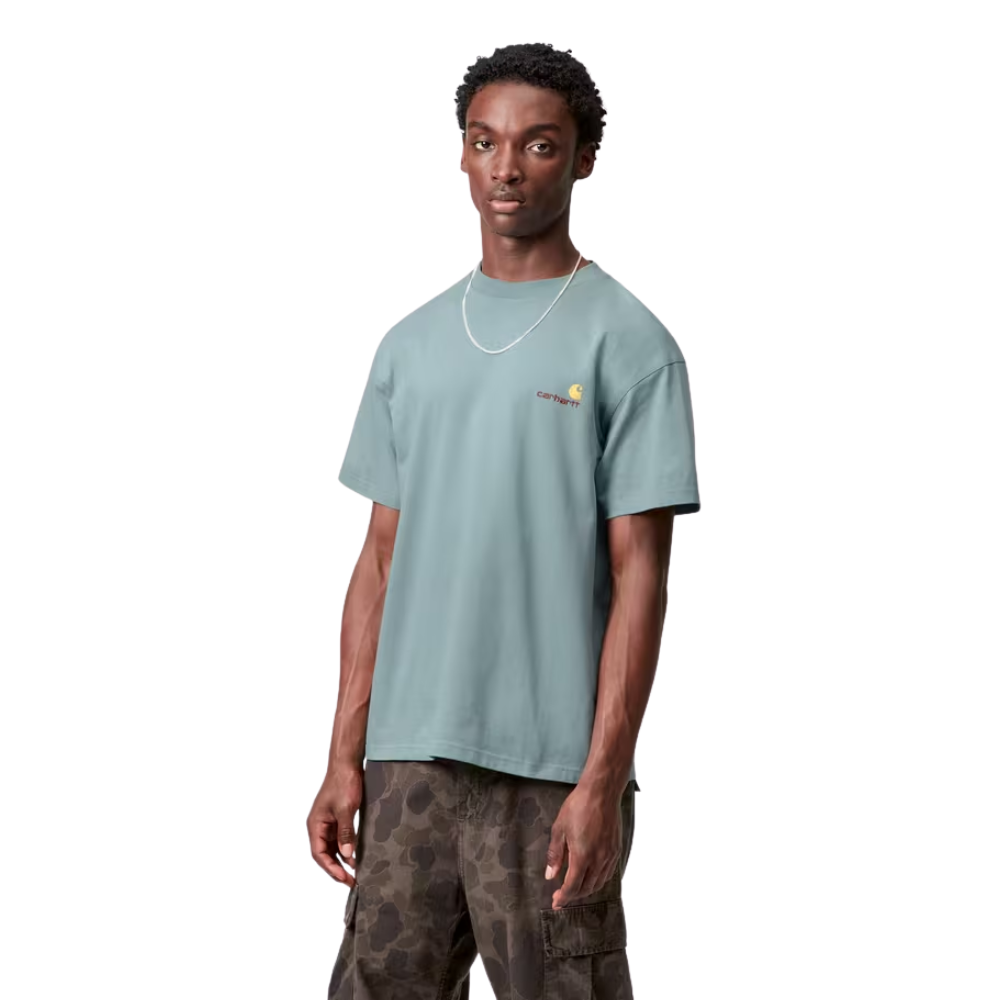 Carhartt WIP S/S American Script T-Shirt - Citadel