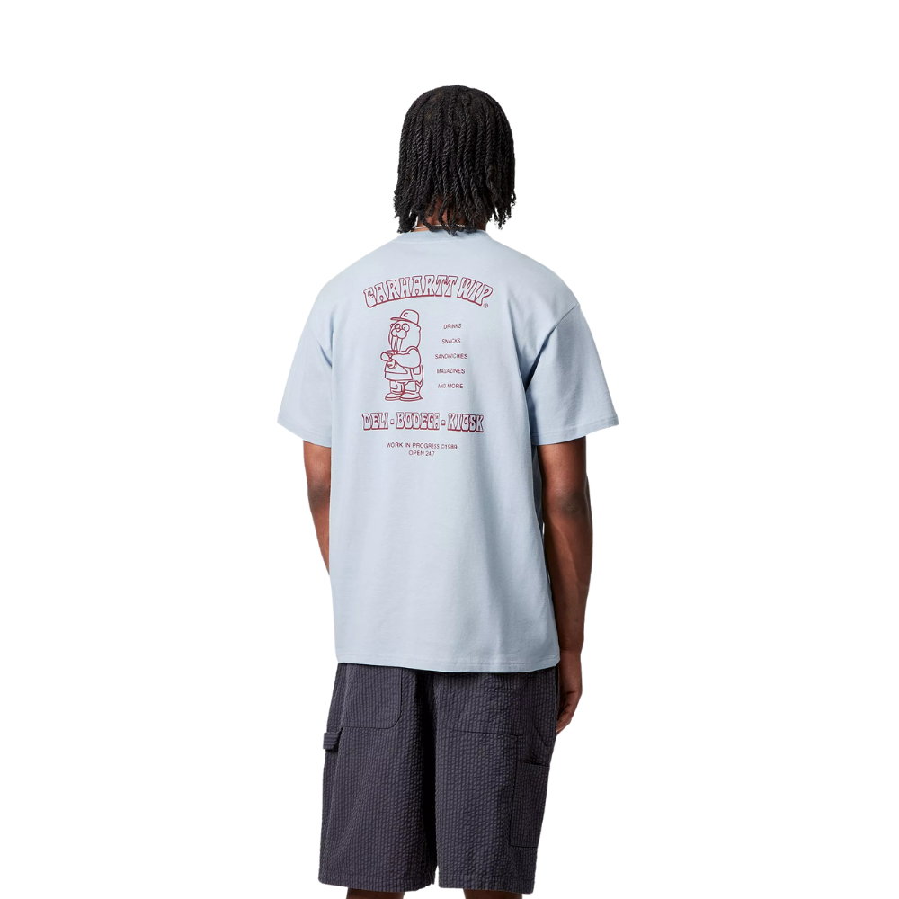 Carhartt WIP S/S Sandwich T-Shirt - Blue Fog