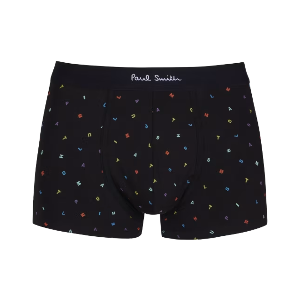 Paul Smith 3PK Trunk Stripe/Letters - Black Multi Mix