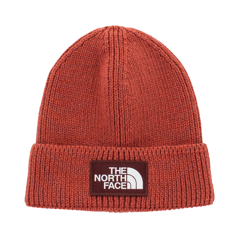 The North Face Logo Box Cuffed Beanie - Mars Dust/Sumac