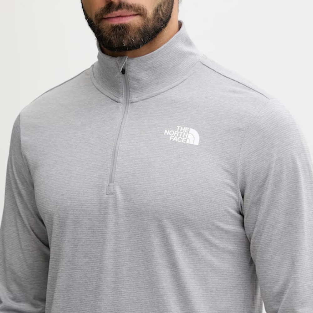 The North Face M 24/7 1/4 Zip Tee - Pale Grey Heather