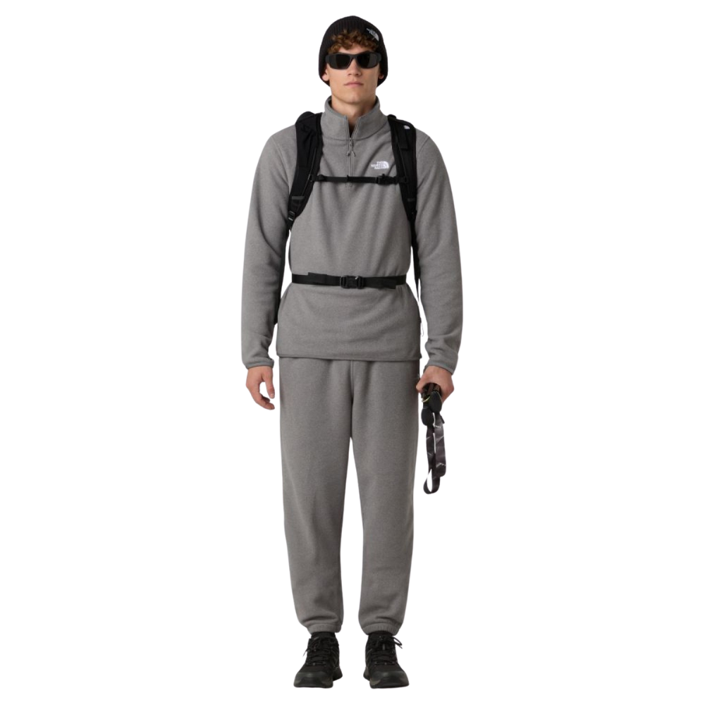 The North Face M Glacier Fleece 1/4 Zip - Mid Grey Heather