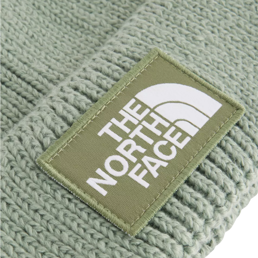 The North Face Logo Box Cuffed Beanie - Slate Moss/Bark Mist