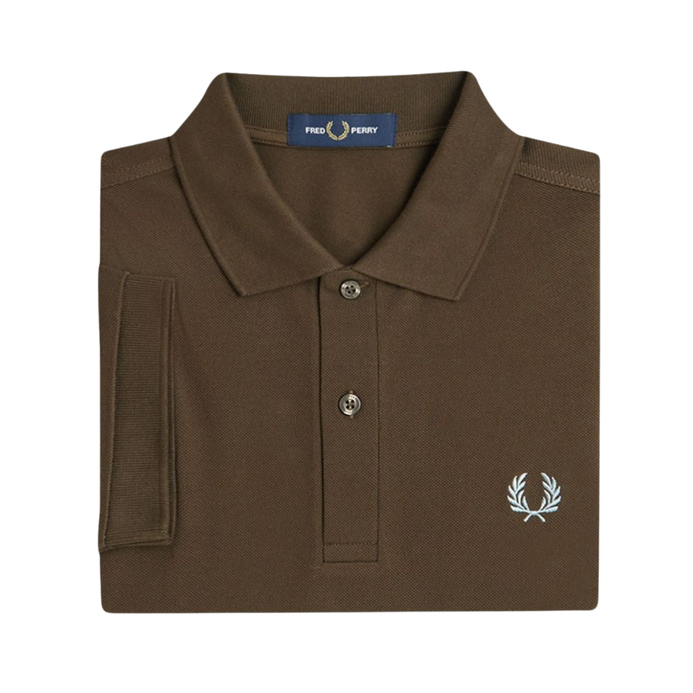 The Fred Perry Polo Shirt - Burnt Tobacco/Stockport Blue