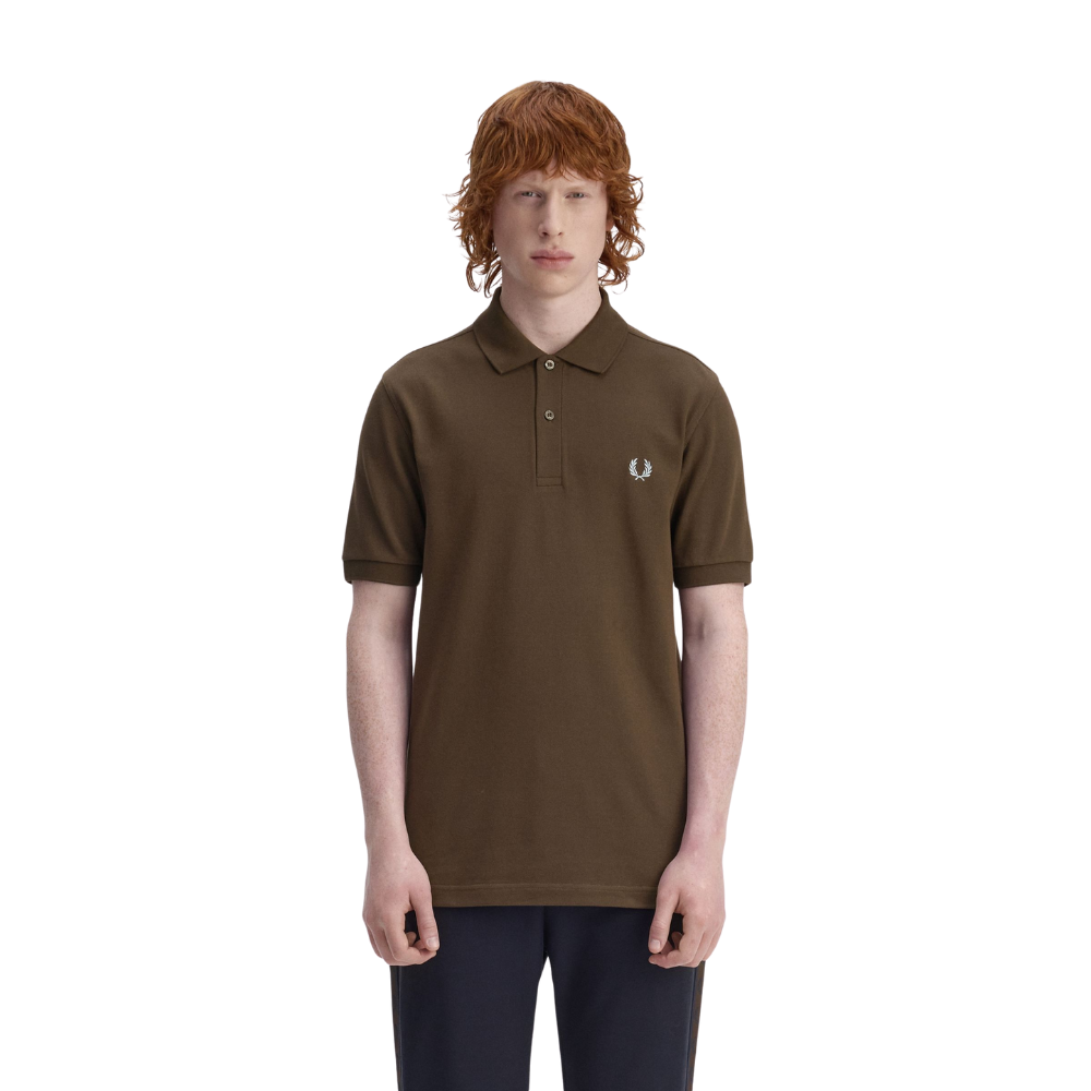 The Fred Perry Polo Shirt - Burnt Tobacco/Stockport Blue