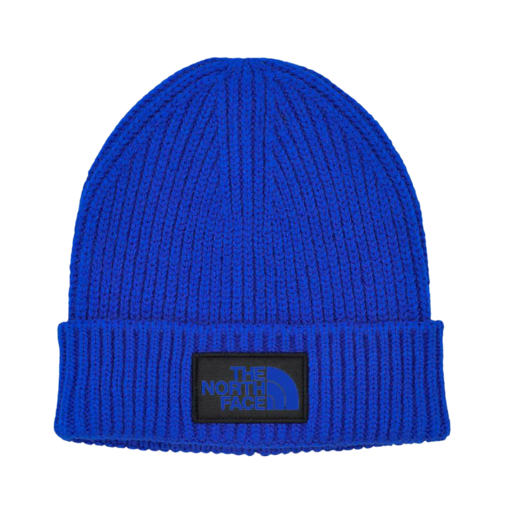 The North Face Logo Box Cuffed Beanie - TNF Blue/TNF Blue