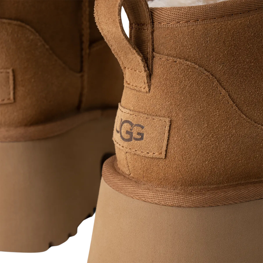 UGG W Classic Ultra Mini New Heights - Chestnut