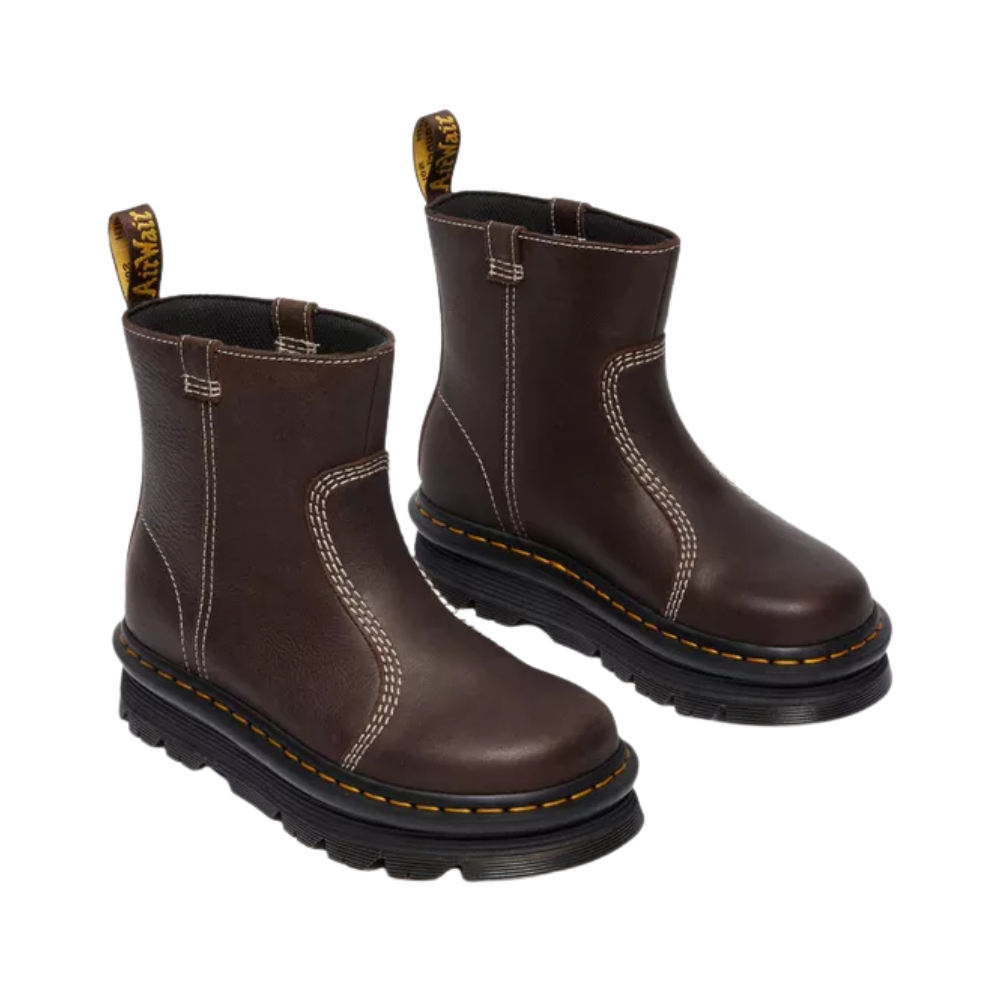 Dr Martens Zebzag Rigger - Dark Brown Wyoming