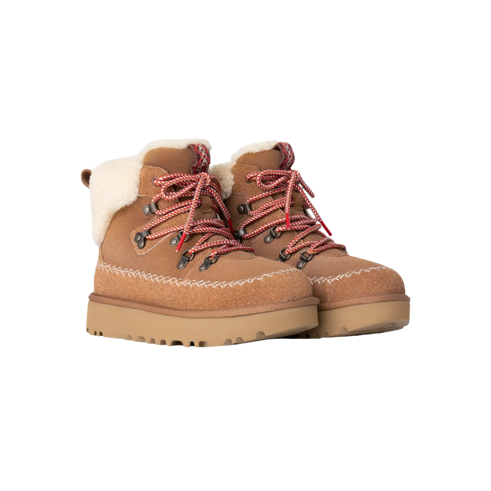 UGG W Classic Alpine Lace-Up - Chestnut