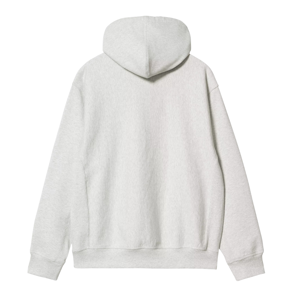 Carhartt WIP Hooded American Script Sweatshirt - Ash Heather