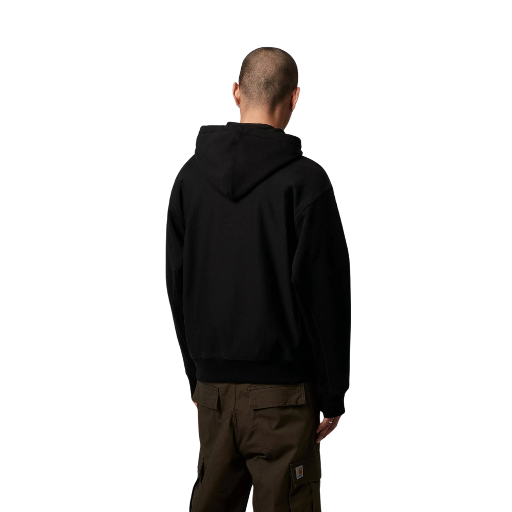 Carhartt WIP Hooded American Script Sweatshirt - Black