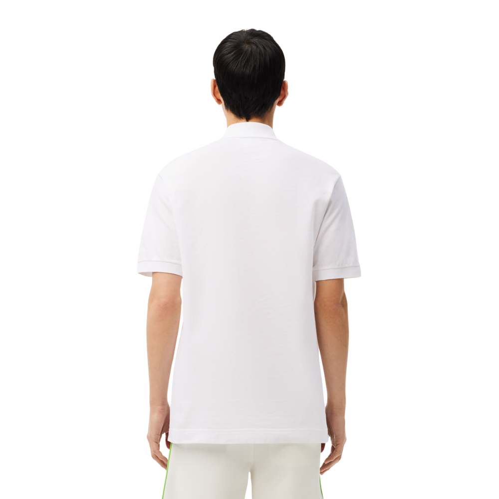 Lacoste Vintage Argyle Polo - White/Blue