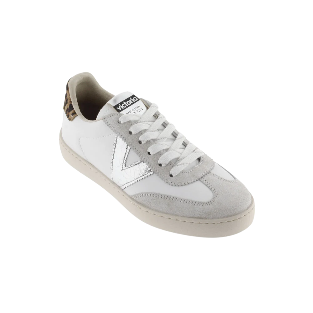 Victoria Berlin Ciclista Crackle Split Leather - Silver