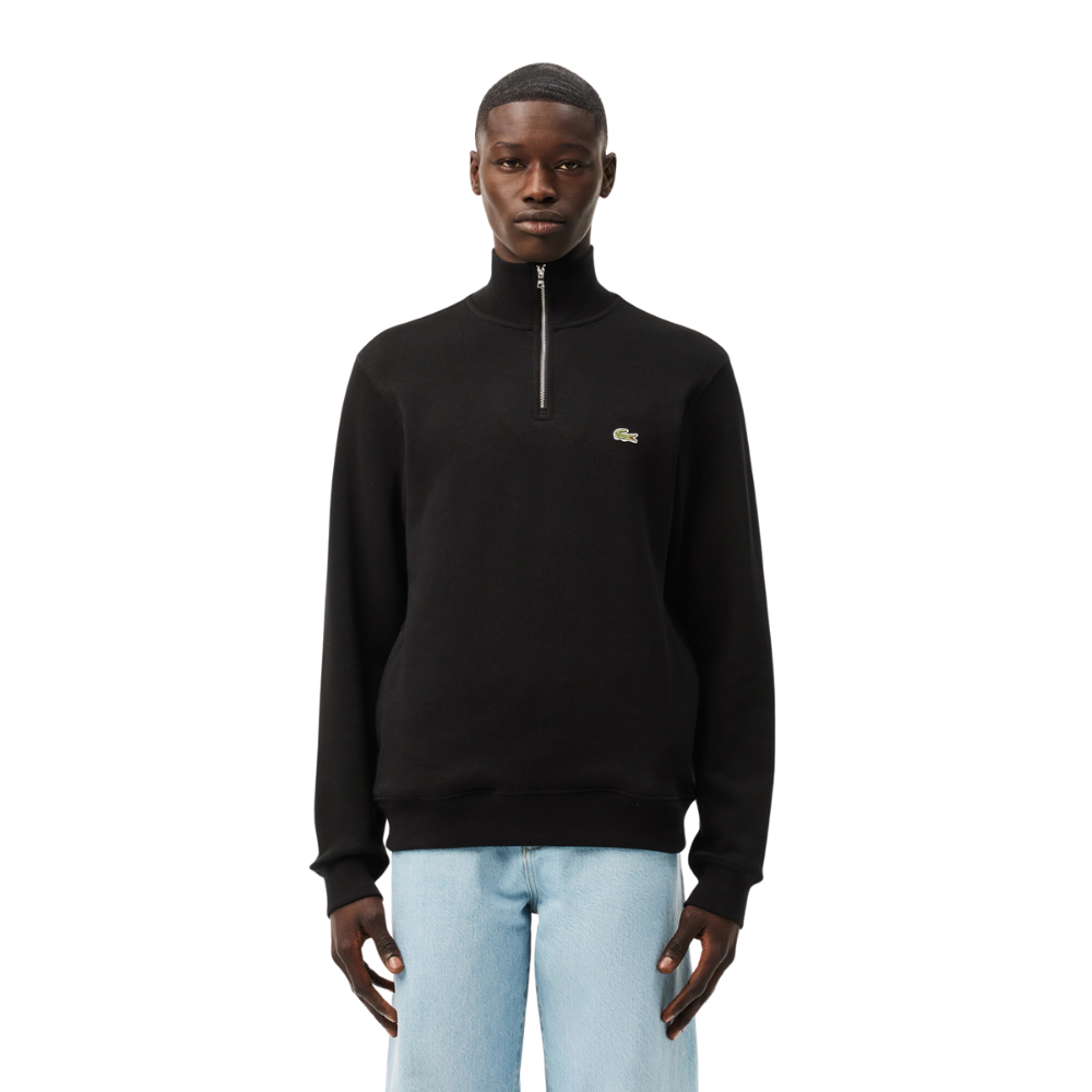Lacoste 1/4 Zip Sweat - Black