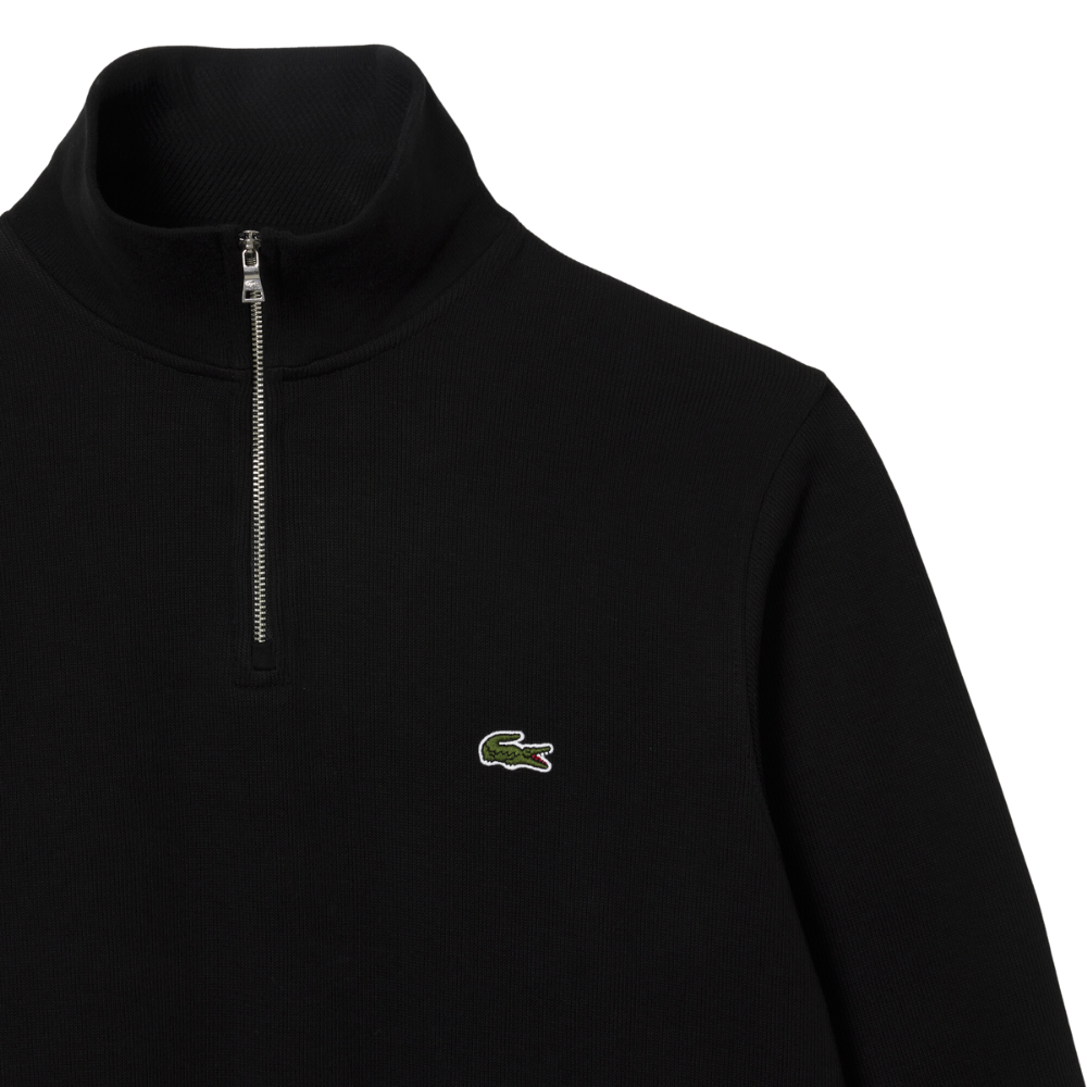 Lacoste 1/4 Zip Sweat - Black