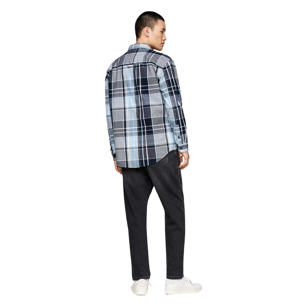 TMJ 2 PLY Brushed Flannel Shirt - Dark Night Navy
