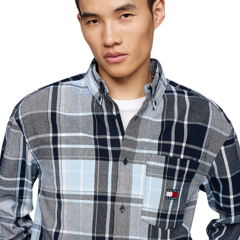 TMJ 2 PLY Brushed Flannel Shirt - Dark Night Navy