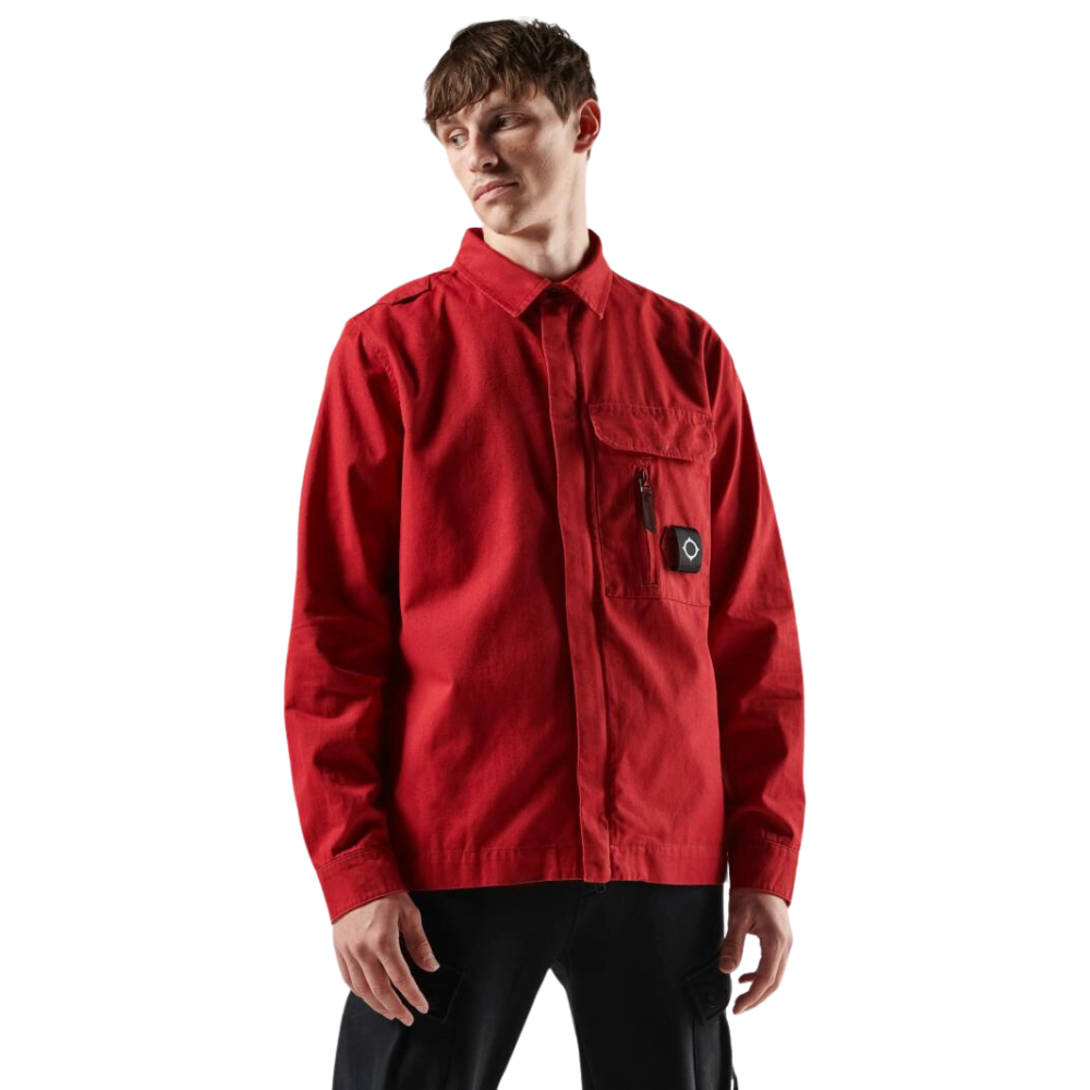 Cadet Overshirt - Carmine Red