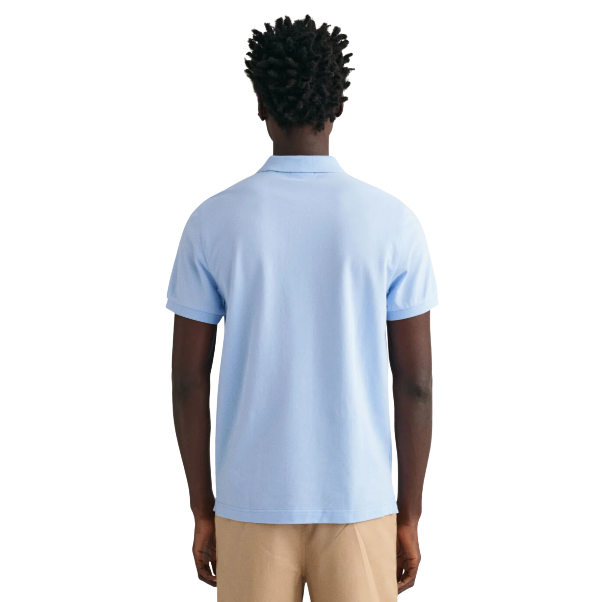 GANT Reg Shield SS Pique Polo - Capri Blue