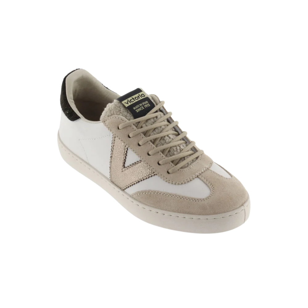 Victoria 1985 Berlin Ciclista Leather Effect and Split Leather - Beige