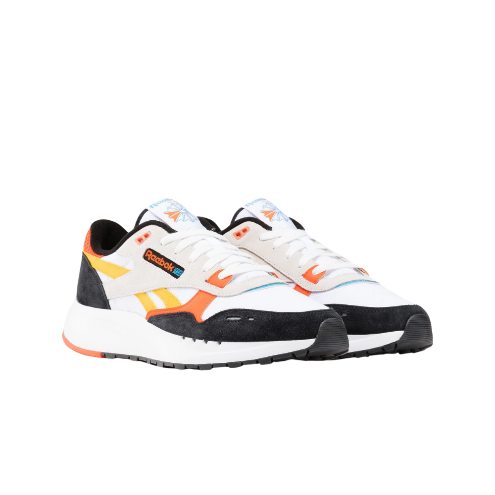 Classic Leather 2400 - White/Black/Pump Orange