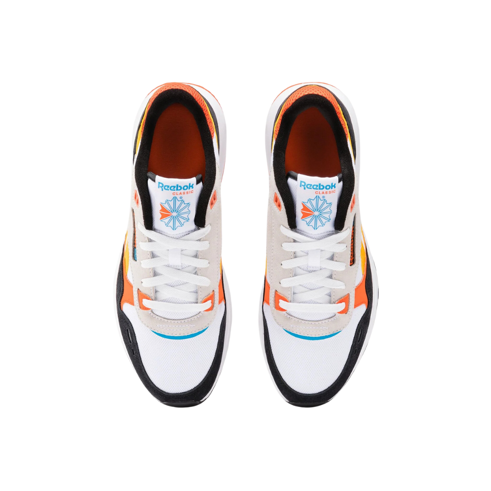Classic Leather 2400 - White/Black/Pump Orange