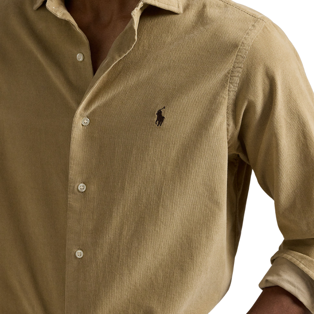 Ralph Lauren Custom Fit Corduroy Shirt - Coastal Beige