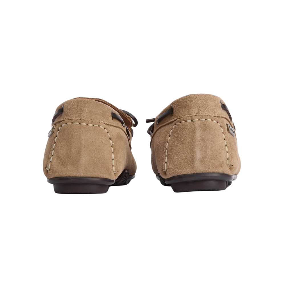 Barbour Courage Driving Shoe - Taupe Suede