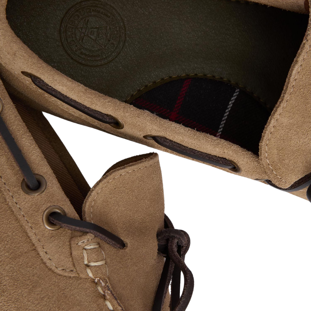 Barbour Courage Driving Shoe - Taupe Suede