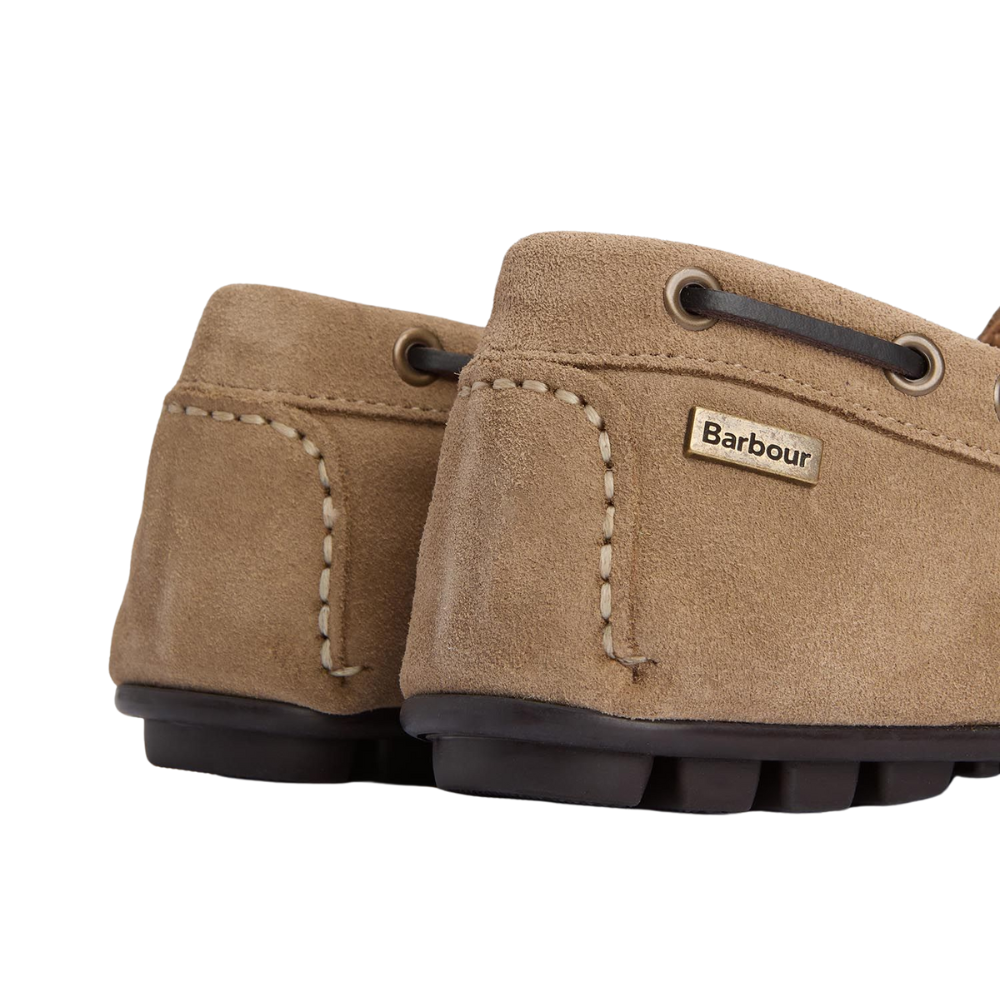 Barbour Courage Driving Shoe - Taupe Suede