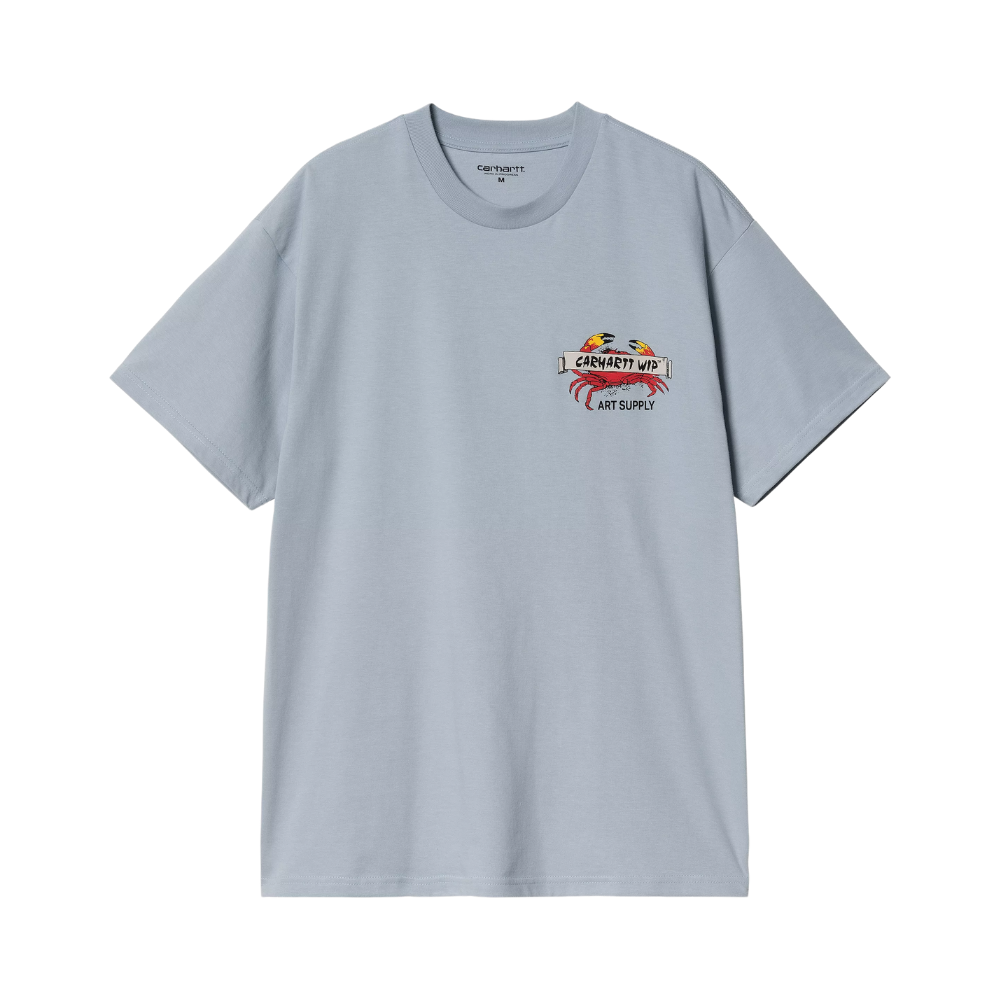 S/S Crab Paint T-Shirt - Frosted Blue