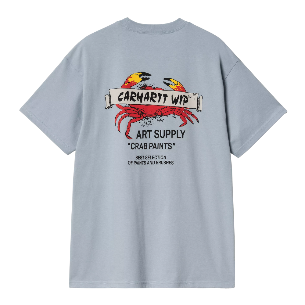 S/S Crab Paint T-Shirt - Frosted Blue