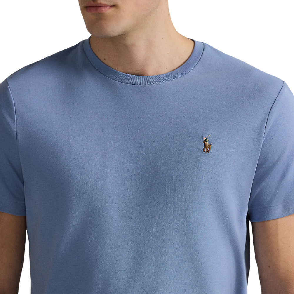 Ralph Lauren Custom Slim Fit Soft Cotton T-Shirt - Channel Blue
