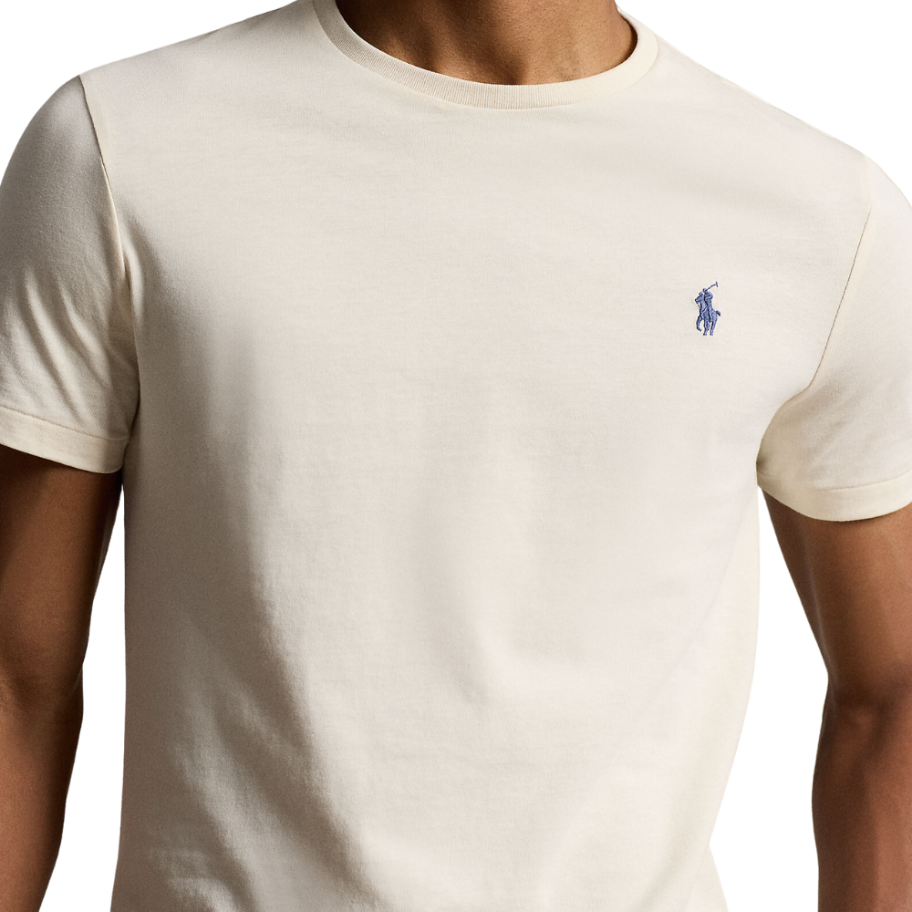 Ralph Lauren Custom Slim Fit Jersey SS Tee - Herbal Milk