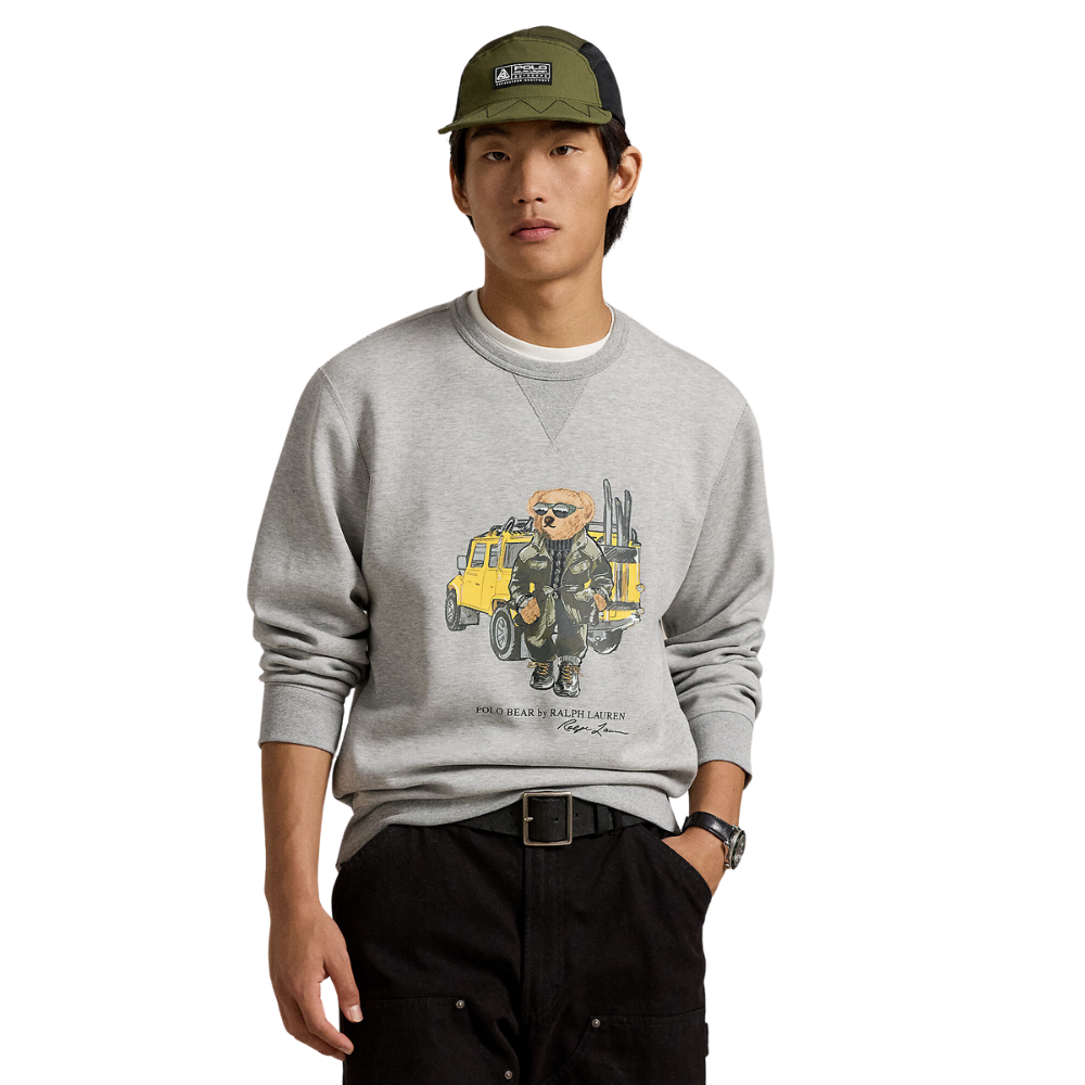Ralph Lauren Defender Bear Double Tech Sweat - Andover Heather