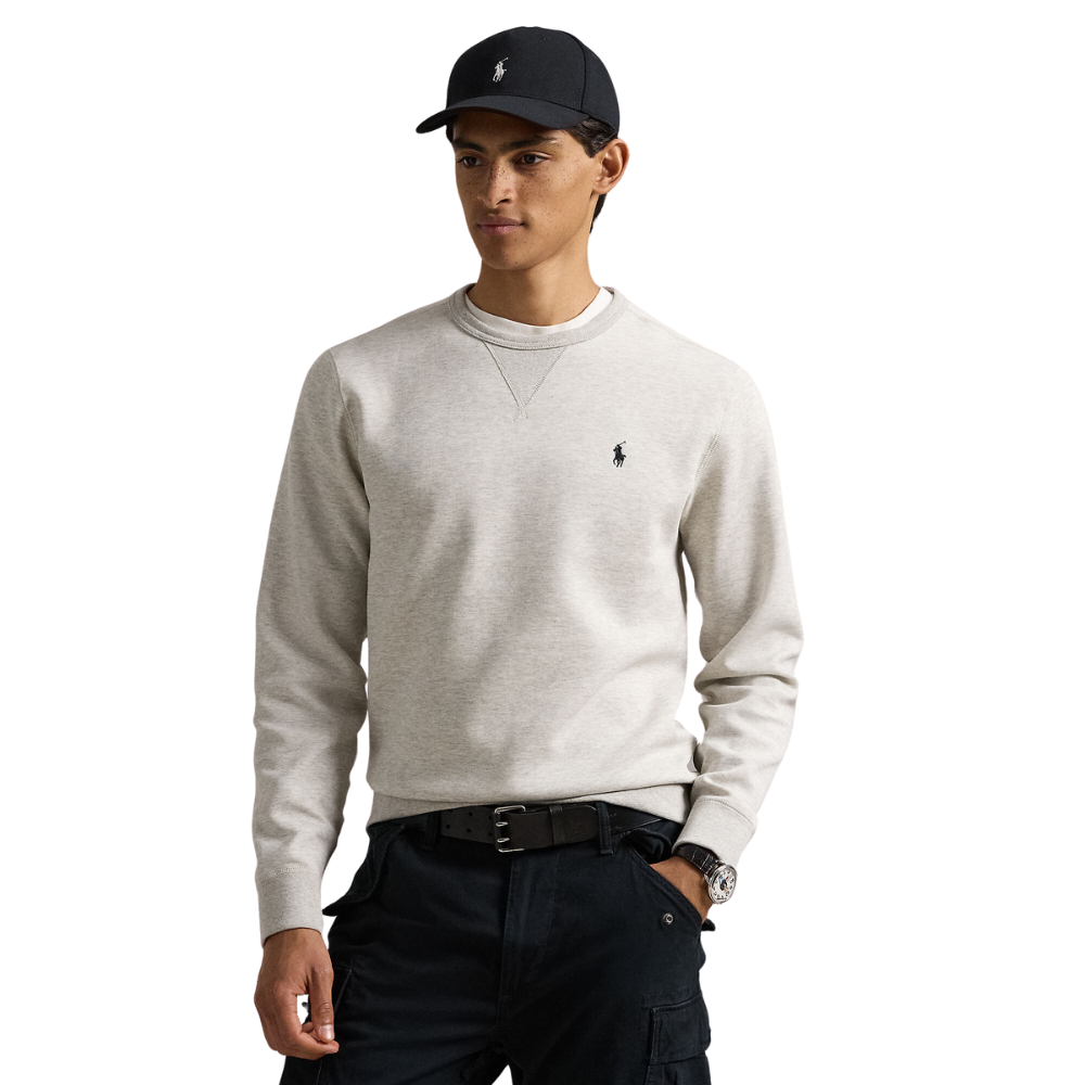 Ralph Lauren Double Knit Sweat - Light Sport Heather/Black