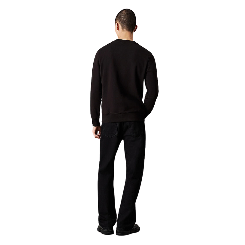 CKJ Embro Badge Crew Neck - Black