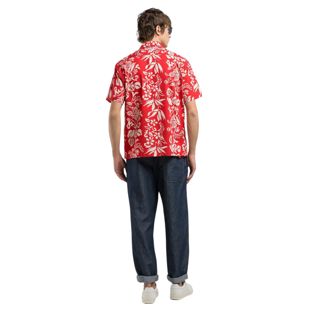 Replay SS Flower Shirt - Red